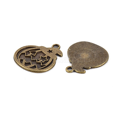 Хэллоуин подвеска в тибетском стиле с эмалью PALLOY-N160-46AB-1