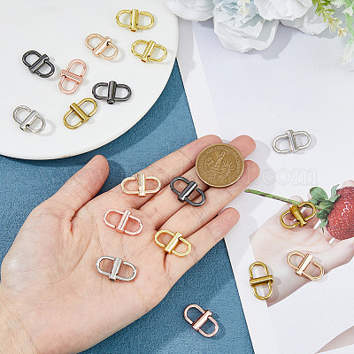 18 шт. 6-х цветные регулируемые пряжки из сплава&nbsp;FIND-FH0008-36-1