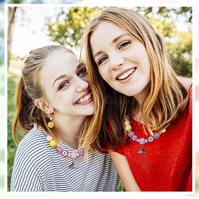 1 набор из 7 круглых бусин из смолы RESI-PH0001-98C-1