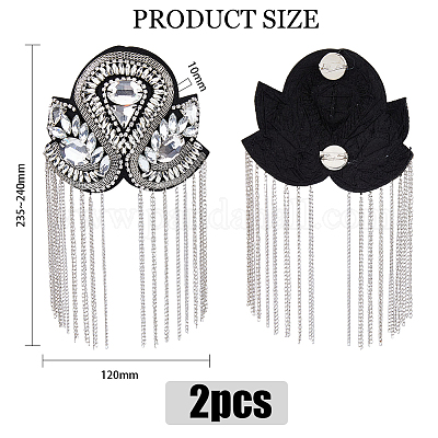 2 шт. съемные железные эполеты с кисточками FIND-FH0005-43B-1