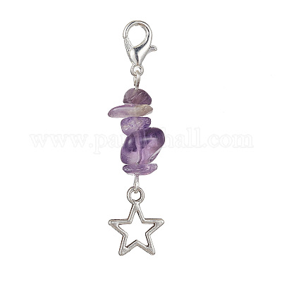 Украшение подвески из натуральных и синтетических драгоценных камней HJEW-TA00084-1