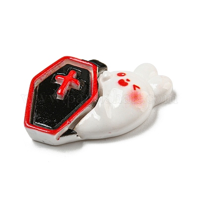 Кабошоны из непрозрачной смолы на тему Хэллоуина RESI-E055-01F-1