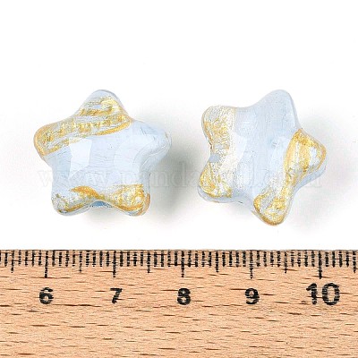 Прозрачные смоляные эмалевые бусины RESI-N043-02B-1