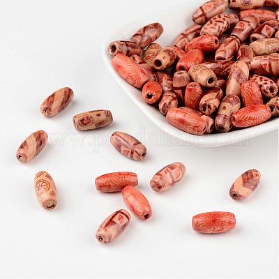 Печатные бусы из натурального дерева X-WOOD-R246-M-1