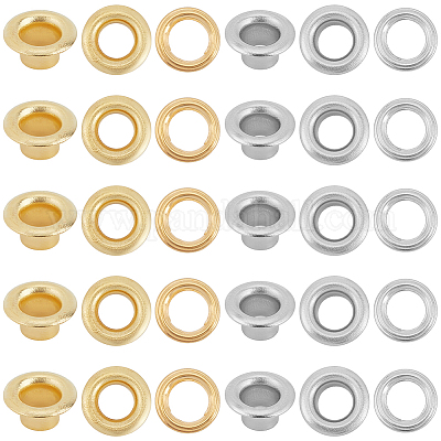 200 шт. 2-цветная железная фурнитура для люверсов&nbsp;IFIN-GF0001-59A-1