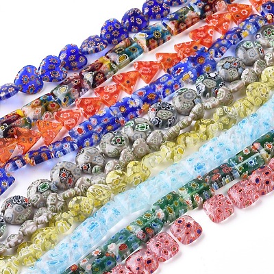 Ручной работы тысячецветник стеклянные бусины нитки LK-F011-01-1