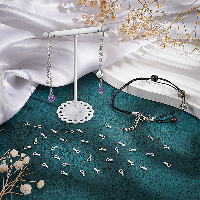 Концы шнура из стерлингового серебра 50 шт. STER-PH0001-51-1