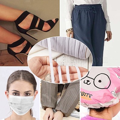 1/4-дюймовый плоский плетеный эластичный веревочный шнур EC-R030-6mm-01-1