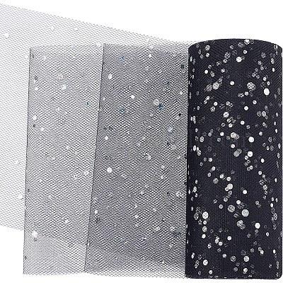 Сетчатые ленты с блестками и пайетками OCOR-BC0008-40-1