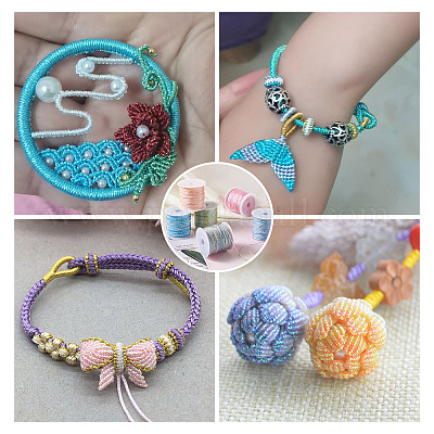 6 рулон 6-х цветных 12-слойных полиэфирных шнуров OCOR-BT0001-05-1