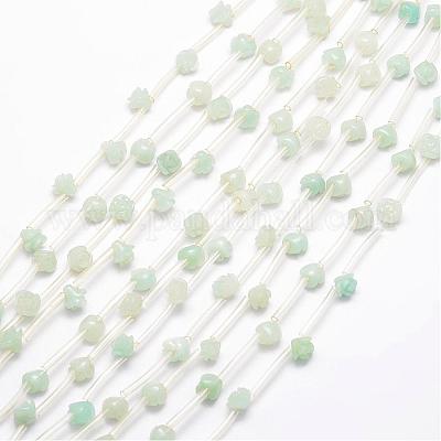 Натуральный цветок амазонитовые бусины&nbsp;G-O156-A-06-1