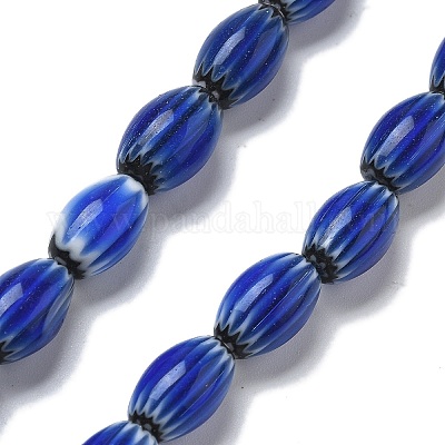 Ручной работы millefiori стеклянные бусины нитки LAMP-F035-12F-1