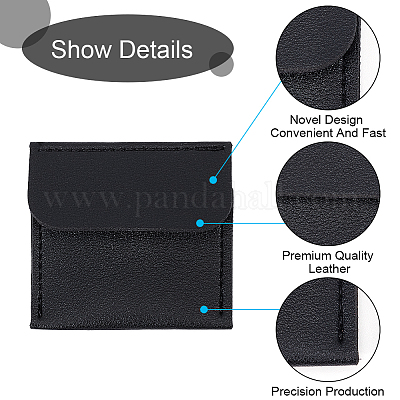 Сумки для хранения ювелирных изделий из воловьей кожи ABAG-WH0032-51A-1