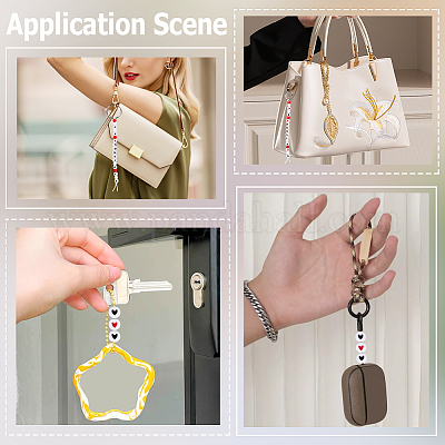 1400 шт. 3 вида акриловых бусин с горизонтальными отверстиями MACR-PA0001-32-1