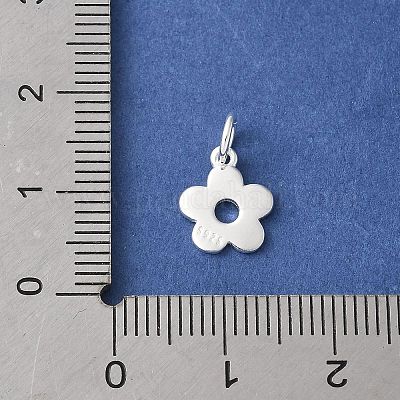 925 подвеска в виде полого цветка из стерлингового серебра STER-R012-07S-1