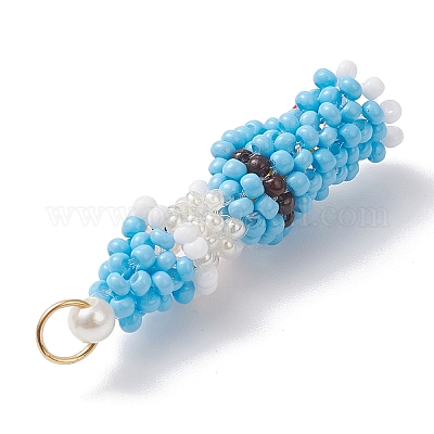 Пасхальные подвески-гномы из стеклянного бисера PALLOY-MZ01037-03-1