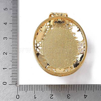 Овальные подвески из натурального белого агата KK-K399-18B-05-1