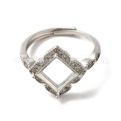 Регулируемые литые сеттинги площадку кольцо&nbsp;LS-KK-C022-01G-P-1