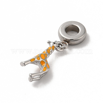 304 нержавеющая сталь эмалированная европейские подвески-шармы STAS-G308-04P-1