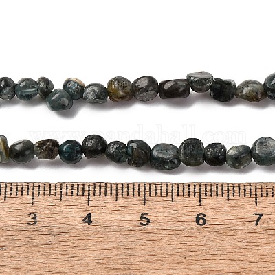 Естественный зеленый кварцевые нити бисера G-I389-A12-1