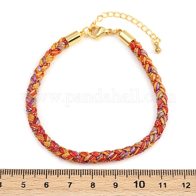 Браслеты из плетеного нейлонового шнура толщиной 4 мм FIND-A057-01G-10-1