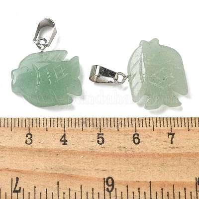 Естественный зеленый авантюрин подвески G-B127-16P-03-1