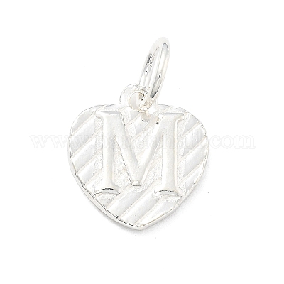 925 серебряное сердце с заглавными буквами STER-S009-13M-S-1
