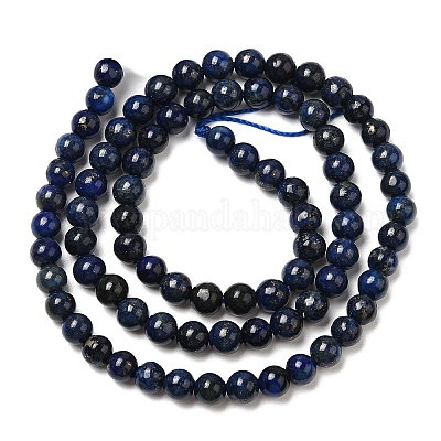 Нитки бусины из натурального ляписа-лазури G-K311-14A-1