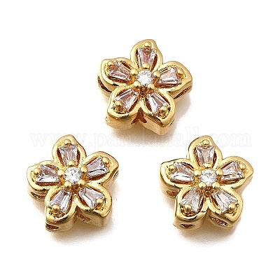 Многожильные звенья из латуни с паве из кубического циркония KK-F913-07G-1