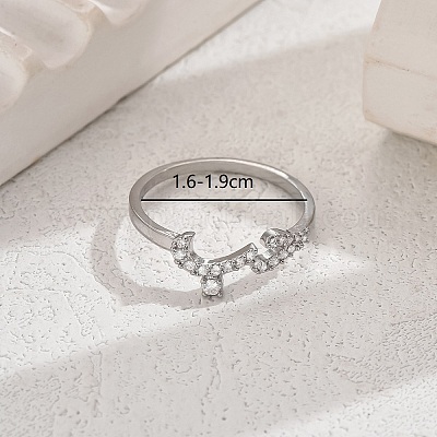 Блестящее латунное любовное кольцо с фианитами для женщин на каждый день и праздник OT5986-6-1