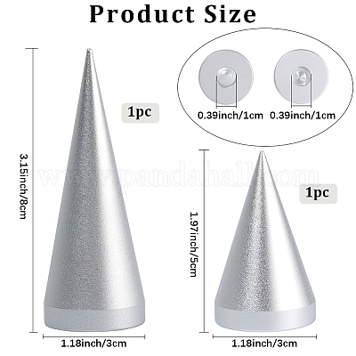 2 шт. 2-х стилевые подставки для колец из сплава RDIS-BBC0001-01P-1