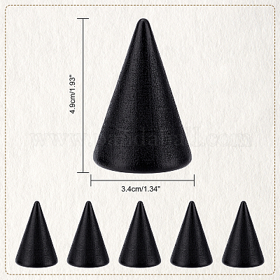 Деревянные подставки для колец на палец&nbsp;LS-RDIS-WH0001-20B-1