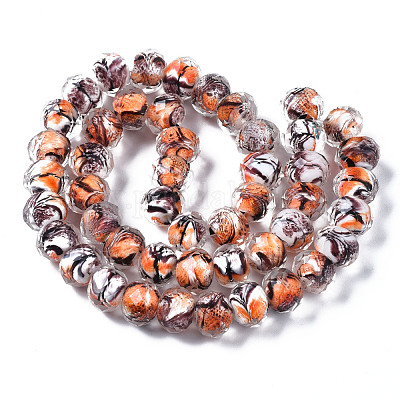 Бусы лэмпворк ручной работы LAMP-T007-14C-1