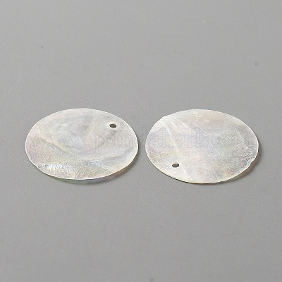 Подвески из натуральных ракушек Capiz BSHE-WH0004-10A-1