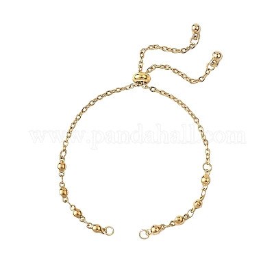 Изготовление браслета из цепей с шариковыми звеньями из нержавеющей стали 304 AJEW-JB01458-01-1