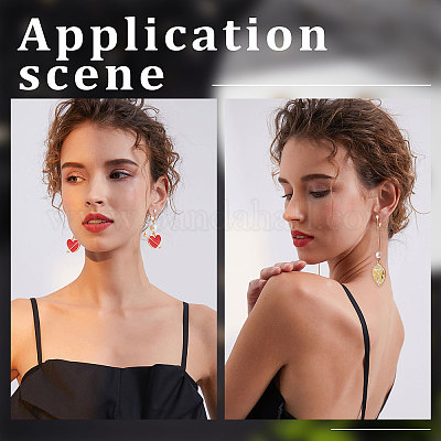 Латунные клипсы серьги KK-BBC0004-86-1