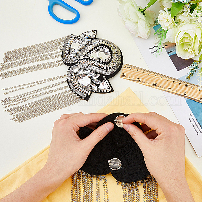 2 шт. съемные железные эполеты с кисточками FIND-FH0005-43B-1