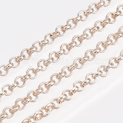 Паяные латунные цепи Роло CH-S125-08A-RG-1