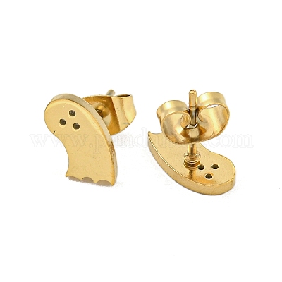 Серьги-гвоздики из нержавеющей стали 304 EJEW-G384-01A-1