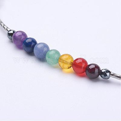 Чакра ювелирные изделия йога NJEW-JN01947-01-1