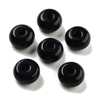 Натуральный обсидиан европейские бусины G-C134-04A-1