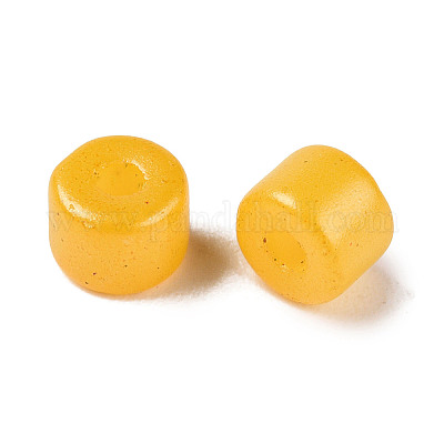 Непрозрачный стеклянный бисер с краской для выпечки SEED-T008-02E-1