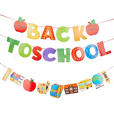 2 комплект из 2-х видов бумажных баннеров AJEW-GF0008-51-1