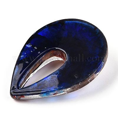 Ручной золотой песок Lampwork большие кулоны LAMP-S189-14C-1