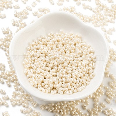 Непрозрачные цветные стеклянные бусины SEED-A033-06M-1