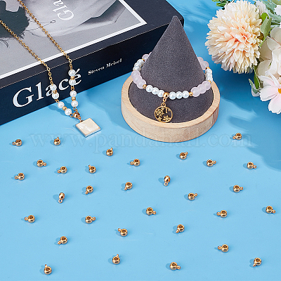 400 шт. литые рондельные трубчатые дужки TIBE-SC0009-42G-1