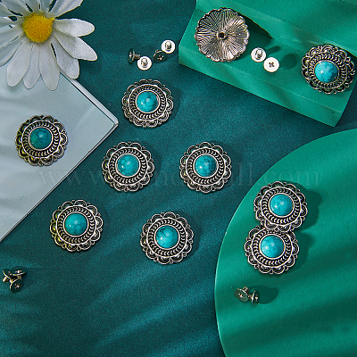 10 комплект кнопок из цинкового сплава BUTT-GF0001-35-1