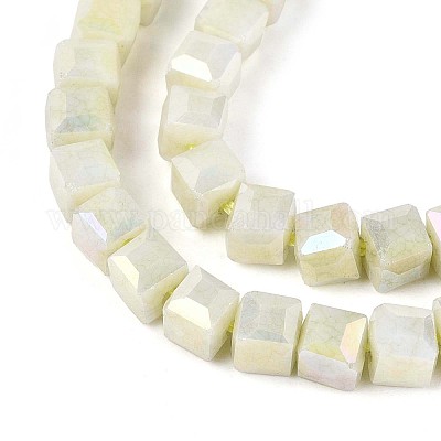 Антикоррозийные гальванические стеклянные бусины GLAA-T025-4mm-10D-1