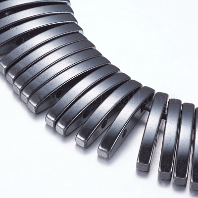 Немагнитные синтетический гематит бисер пряди G-P338-06A-18x2.5mm-1