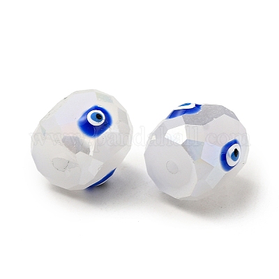 Непрозрачные стеклянные бусы GLAA-F121-02E-1